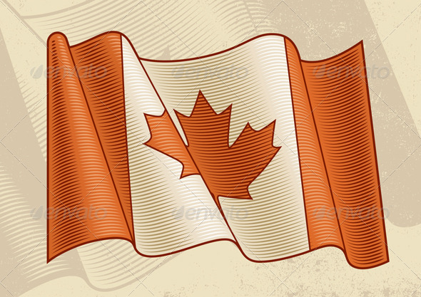 Vintage Canadian Flag