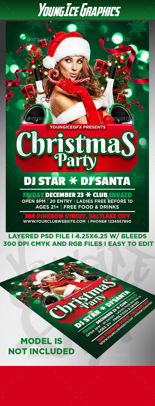 Christmas Party Flyer Template