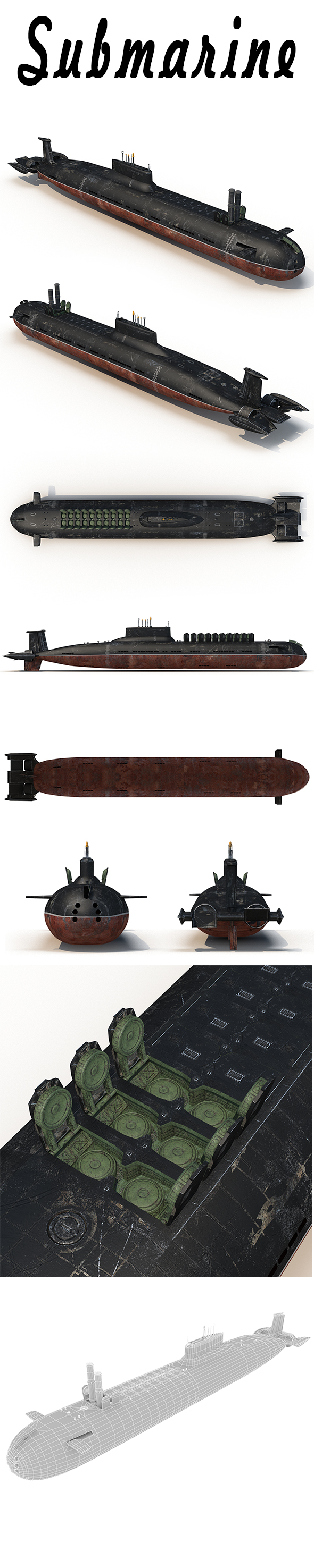 Submarine - 3DOcean Item for Sale