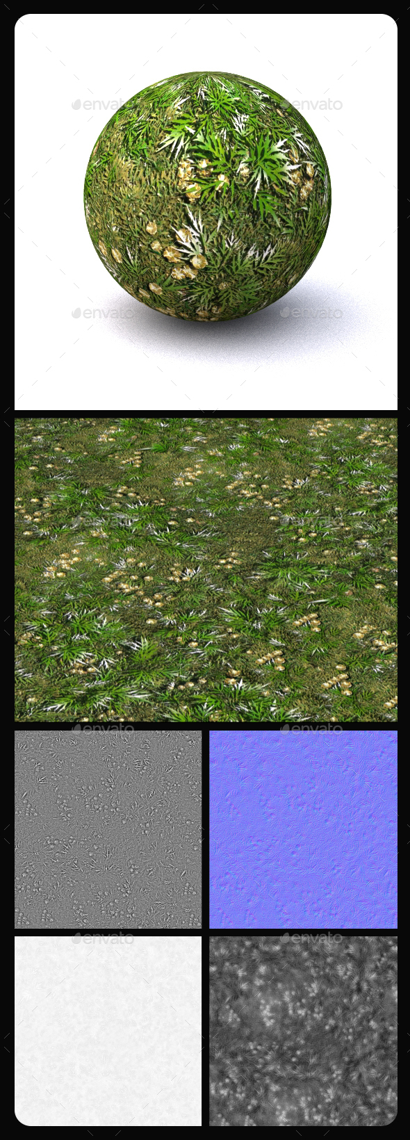 Grass Tile Texture 4 - 3DOcean Item for Sale