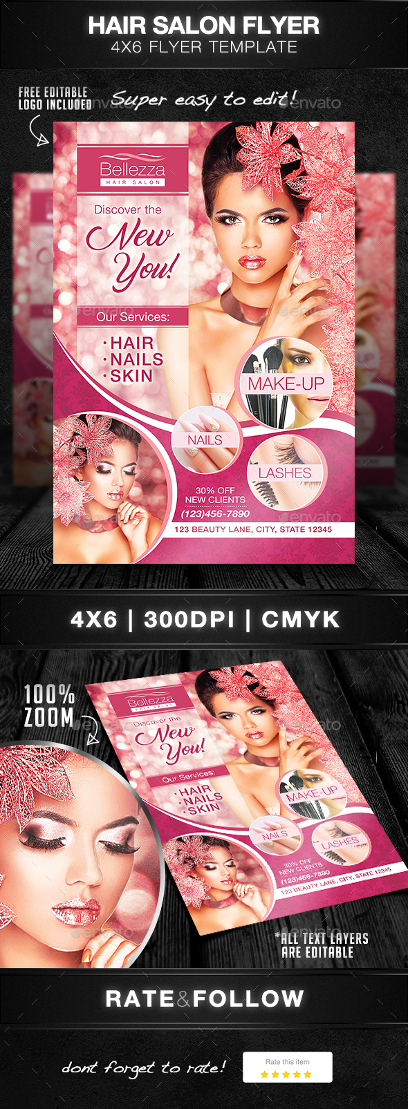 Hair Salon Flyer Template