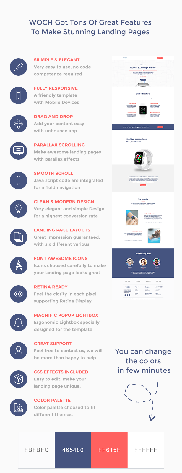 WOCH - Startup Collection - unbounce Responsive Landing Page - 3