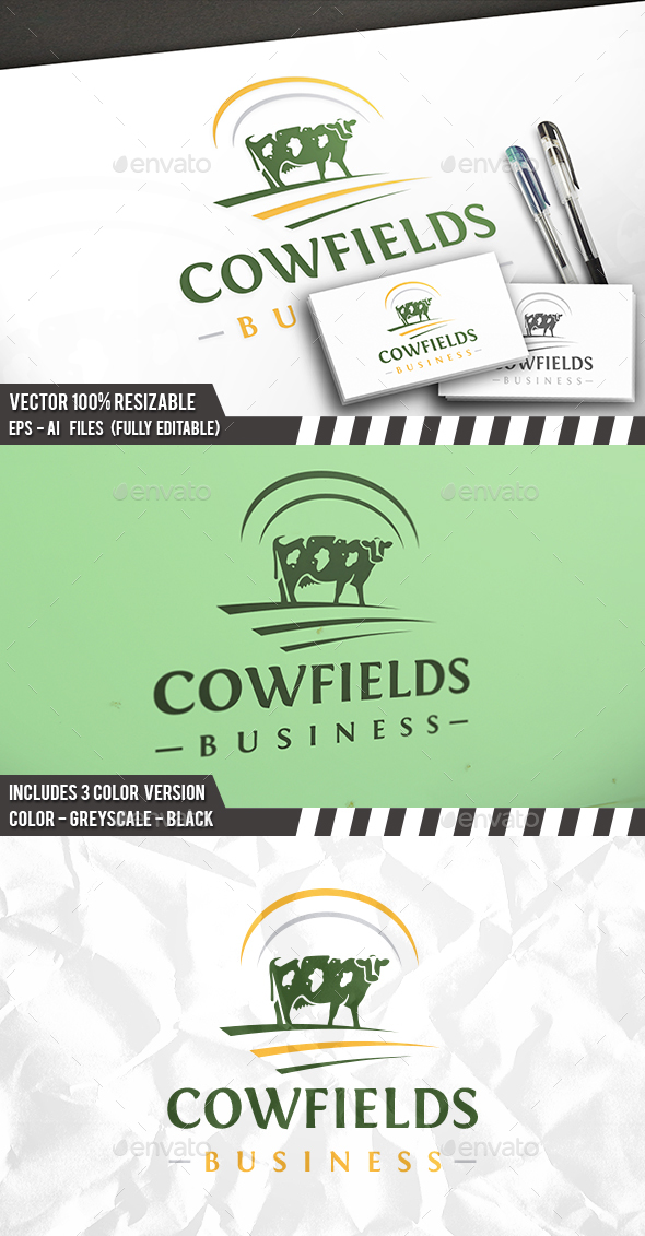 Cow Logo Template