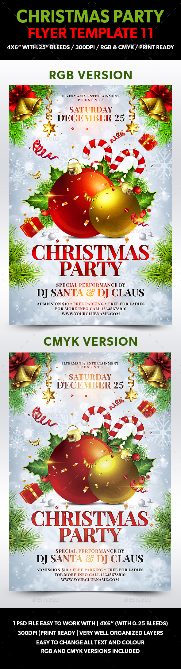 Christmas Party Flyer Template 11