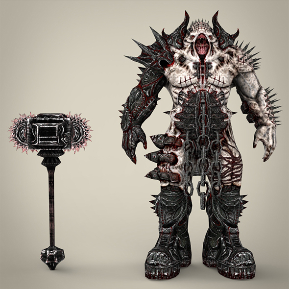 Hell Warrior Gabraal - 3DOcean Item for Sale