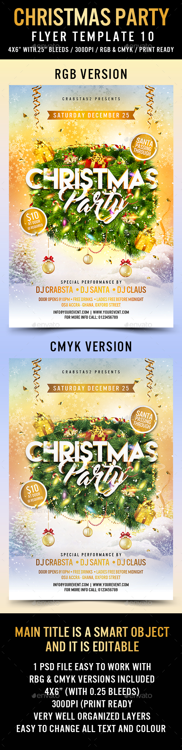 Christmas Party Flyer Template 10