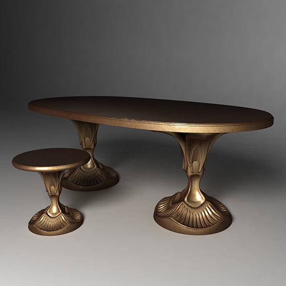 3DOcean dining table and stool 2 19058858 3DOcean dining table and stool 2 19058858