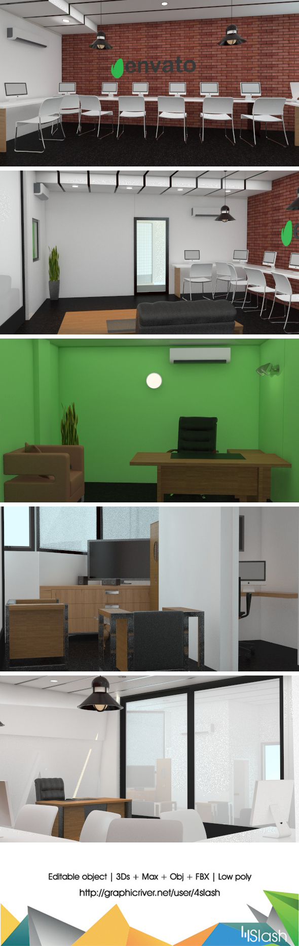 3DOcean 3D Office Interior 19059920 3DOcean 3D Office Interior 19059920