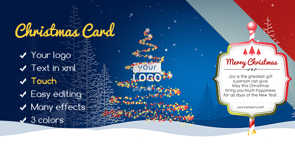 Christmas Card Magic Forest