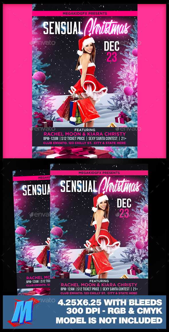 Sensual Christmas Flyer Template