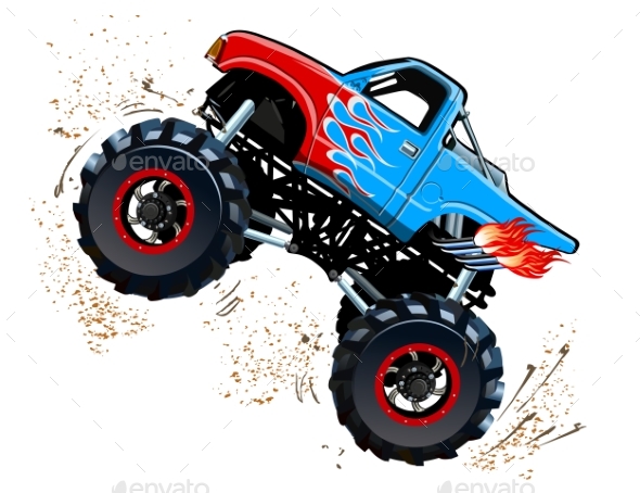 Cartoon Monster Truck