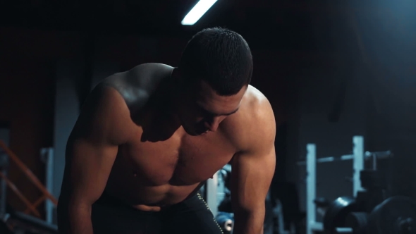 Videohive Bodybuilder with a Muscular Physique 19108293