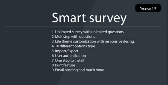 Smart Survey - CodeCanyon Item for Sale