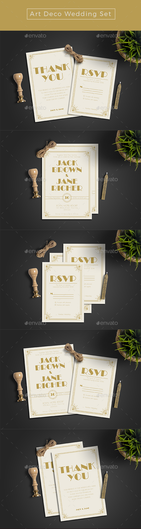 Classic Wedding Invitation Set