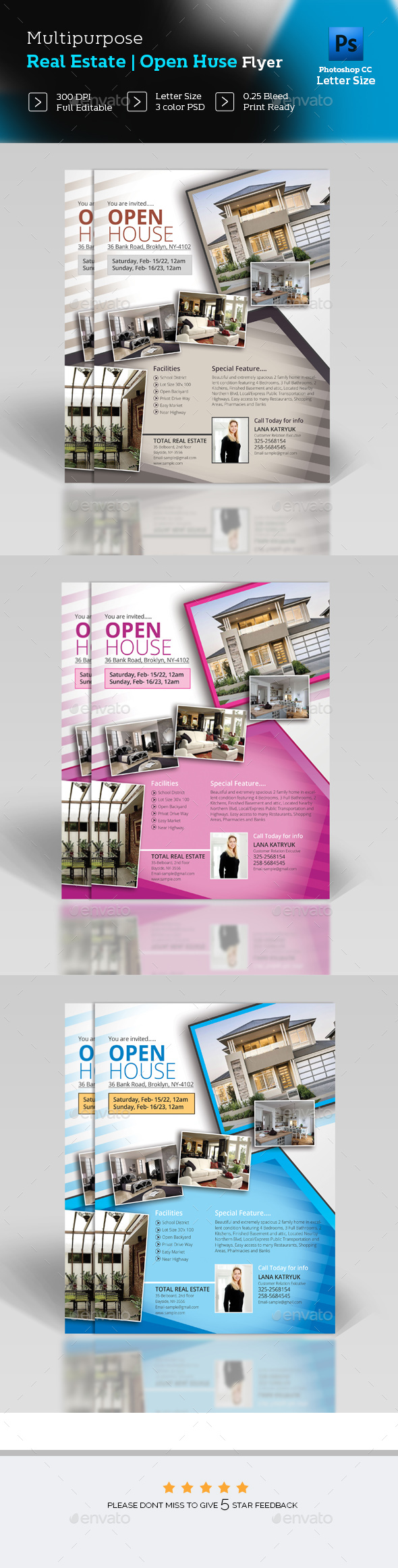 Open House Real Estate Flyer