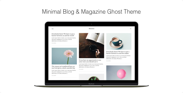 Maxima - Minimal Blog & Magazine Ghost Theme