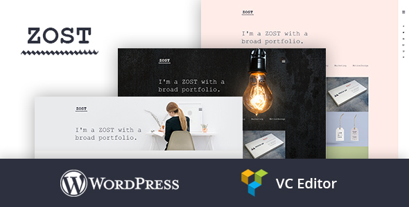 Zost - Minimal Portfolio / Agency Theme