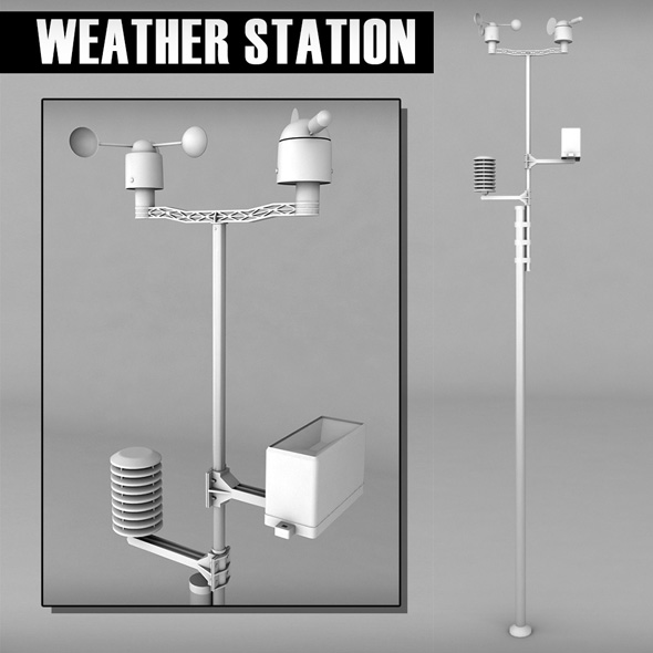 Weather meteo station - 3DOcean Item for Sale