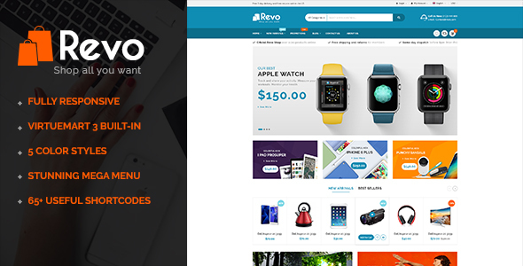 Revo - Multipurpose eCommerce VirtueMart 3 Joomla Template