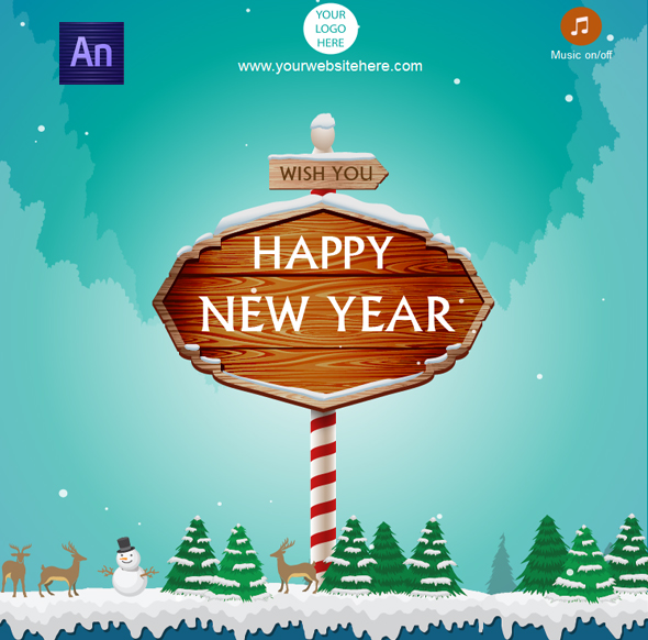 CodeCanyon Happy New year Card 19166283 CodeCanyon Happy New year Card 19166283