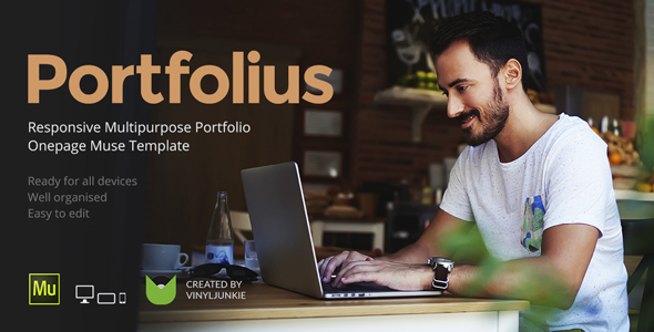 Portfolius - Responsive Multipurpose Portfolio Muse Template