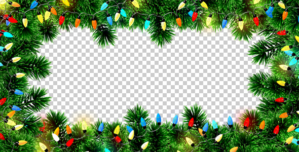 Christmas Lights Frame by AS_100 | VideoHive