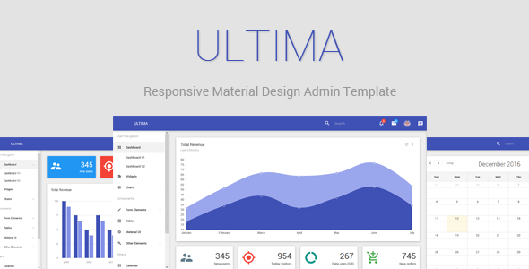Ultima - Responsive Material Design Admin Dashboard