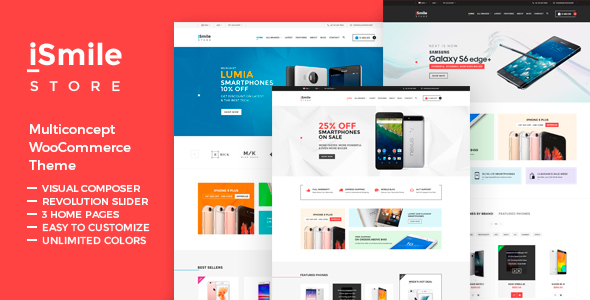 iSmile - Phones Market WordPress theme