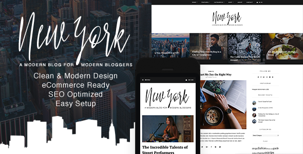 New York - WordPress Blog & Shop Theme