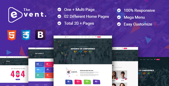 TheEvent - Event and Conference HTML5 Template