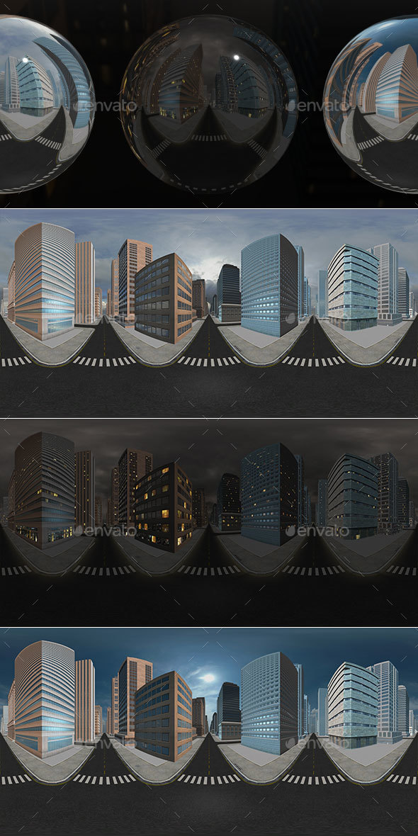 HDRI City Pack Layout1 V1 - 3DOcean Item for Sale