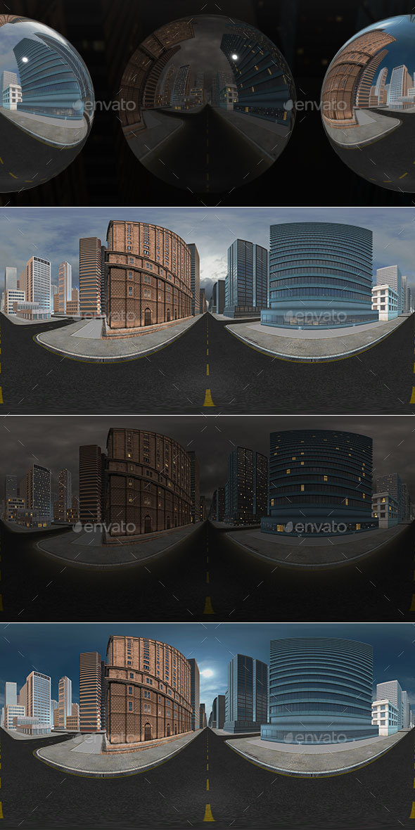 HDRI City Pack Layout1 V2 - 3DOcean Item for Sale
