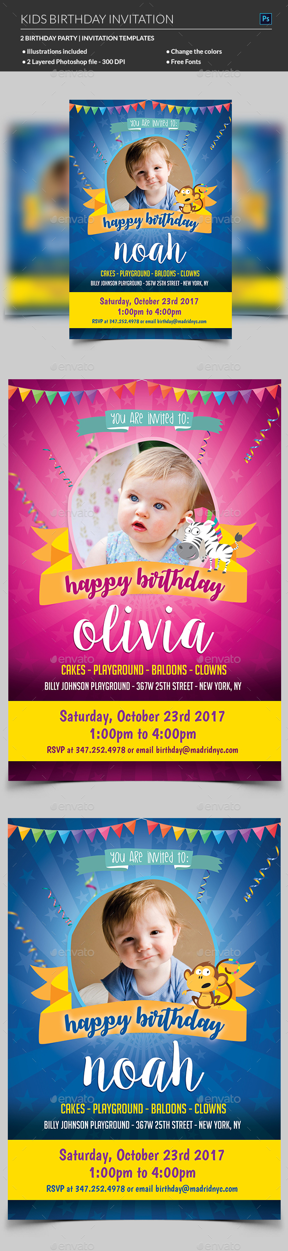 Kids Birthday Invitation