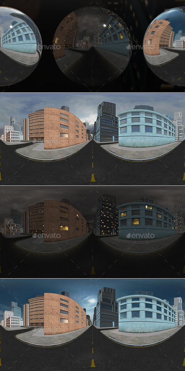 HDRI City Pack Layout5 V2 - 3DOcean Item for Sale