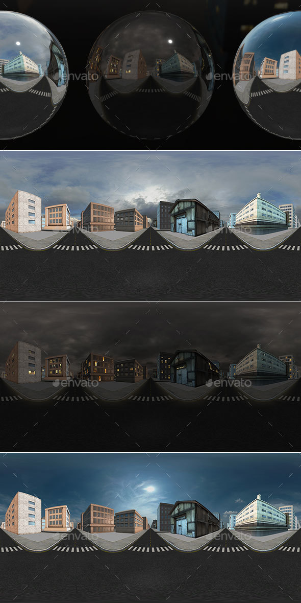 HDRI City Pack Layout6 V1 - 3DOcean Item for Sale