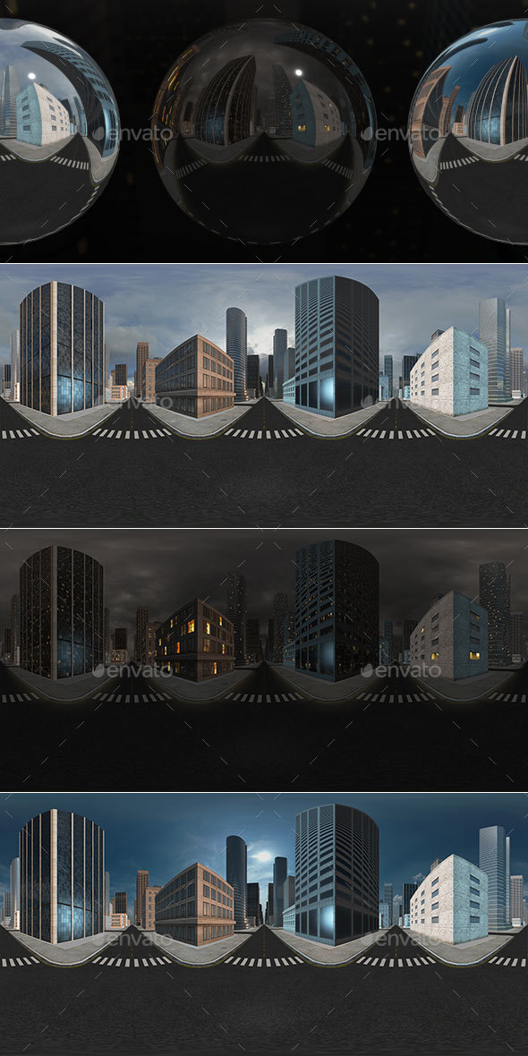 HDRI City Pack Layout3 V1 - 3DOcean Item for Sale