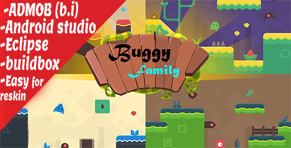 Family cartoon run admob android source code