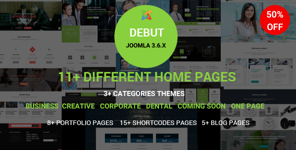Debut - The Multi-Purpose Responsive Joomla Theme