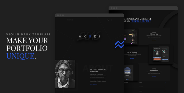 Violin Dark - Portfolio HTML5/CSS3 Template