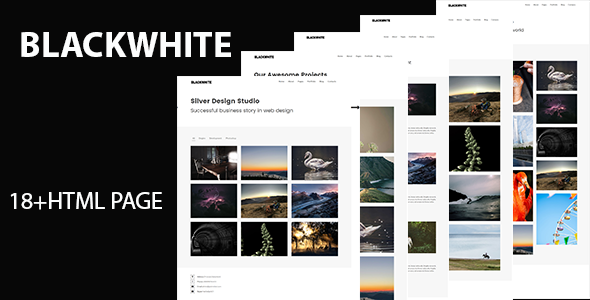 Blackwhite – Creative Portfolio Template