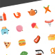 96 Food&Beverage Color Flat Icon