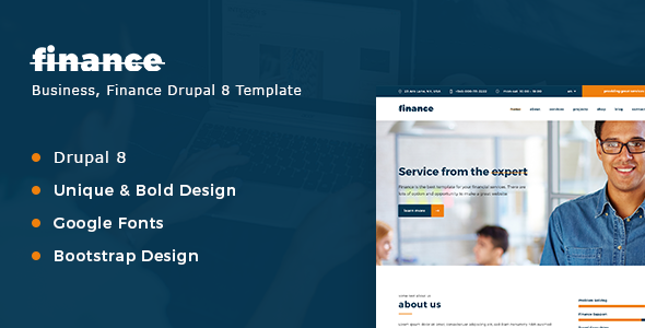 Finance, Consulting & Business Drupal 8 Theme