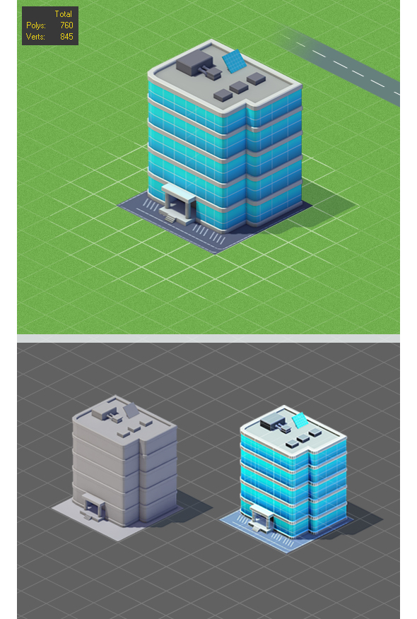 Low Poly Hotel Mini Game - 3DOcean Item for Sale