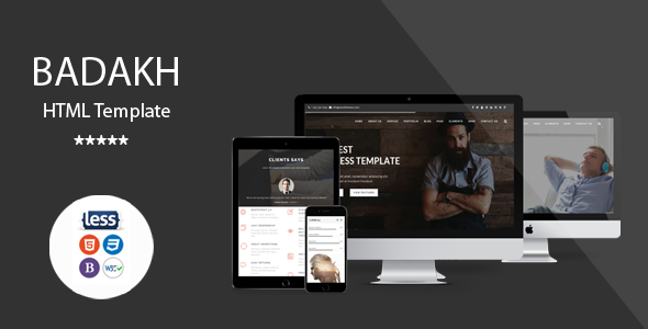 Badakh - Business, HTML5 Template