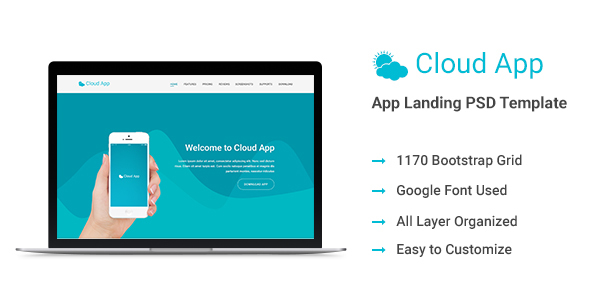 Cloud App Landing Page Template