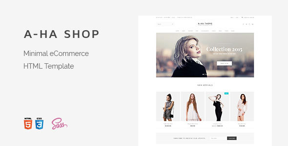 A-ha Shop | Minimal Elegant eCommerce HTML Template