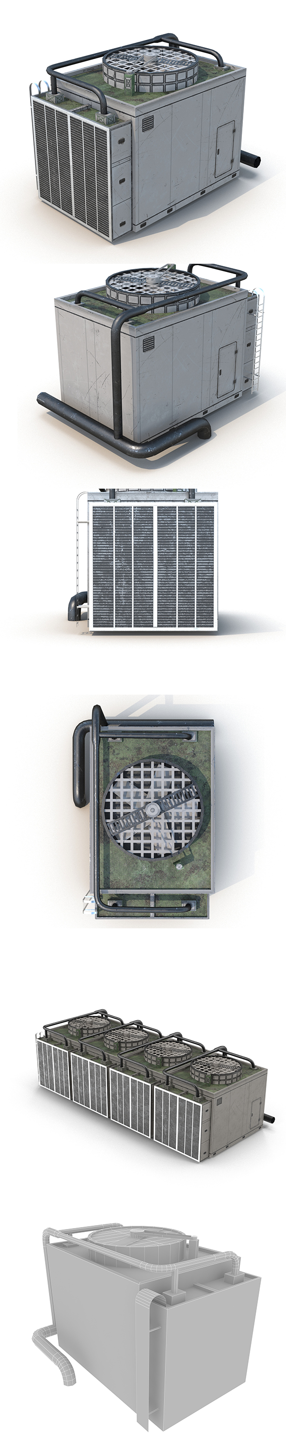 Rooftop Air Conditioner Unit - 3DOcean Item for Sale