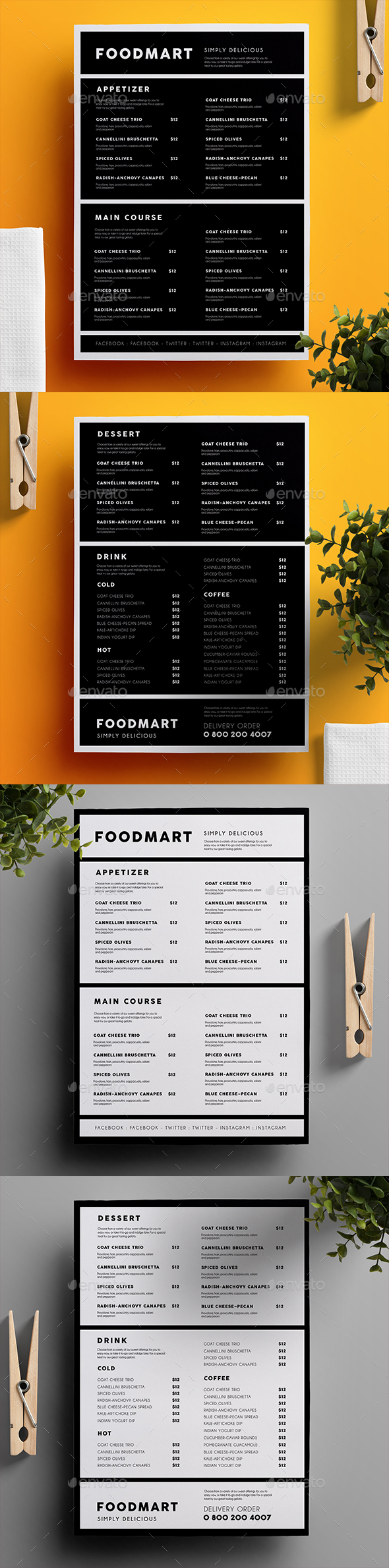 Simple Restaurant Menu 03