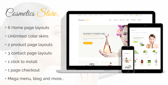 Cosmetics Store - Specific Prestashop Theme for cosmetics, Health and Beauty Stores