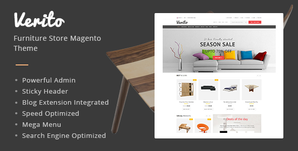 Verito - Furniture Store Magento Responsive Theme